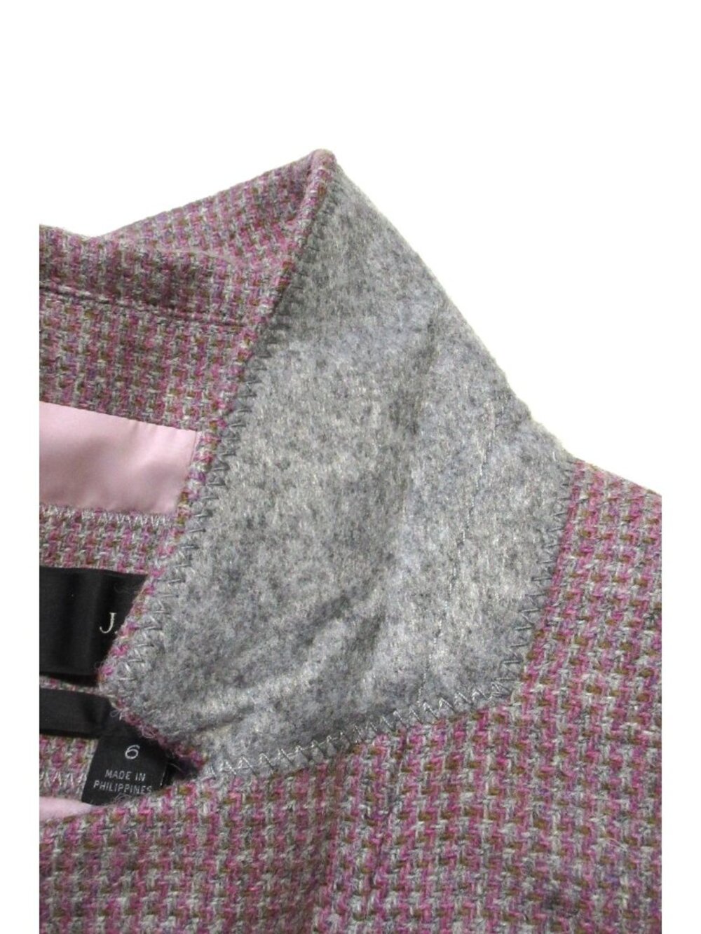 NWT J.Crew Parke Blazer in Gray Camel Pink English Birdseye Twill-Wool Jacket 6 - Picture 7 of 8